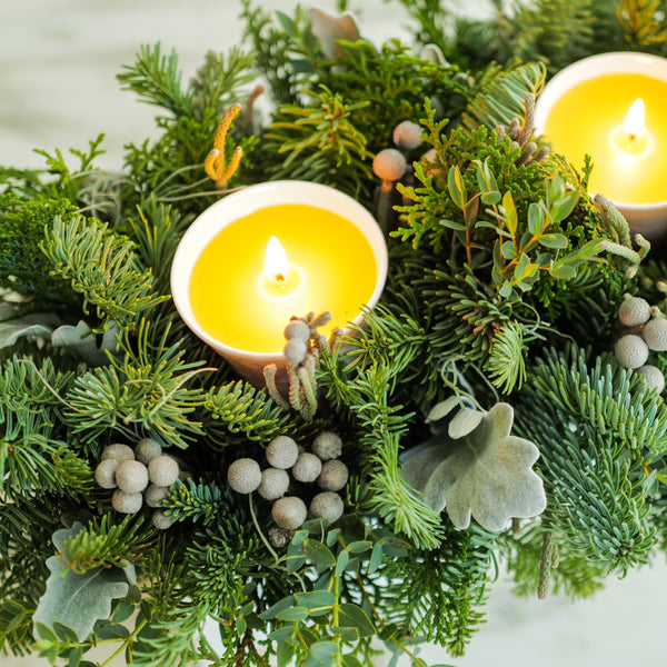 Christmas Candle Centerpiece